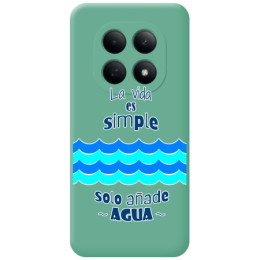 Funda Silicona Líquida Verde para Xiaomi Poco M8 Pro 5G diseño Agua Dibujos