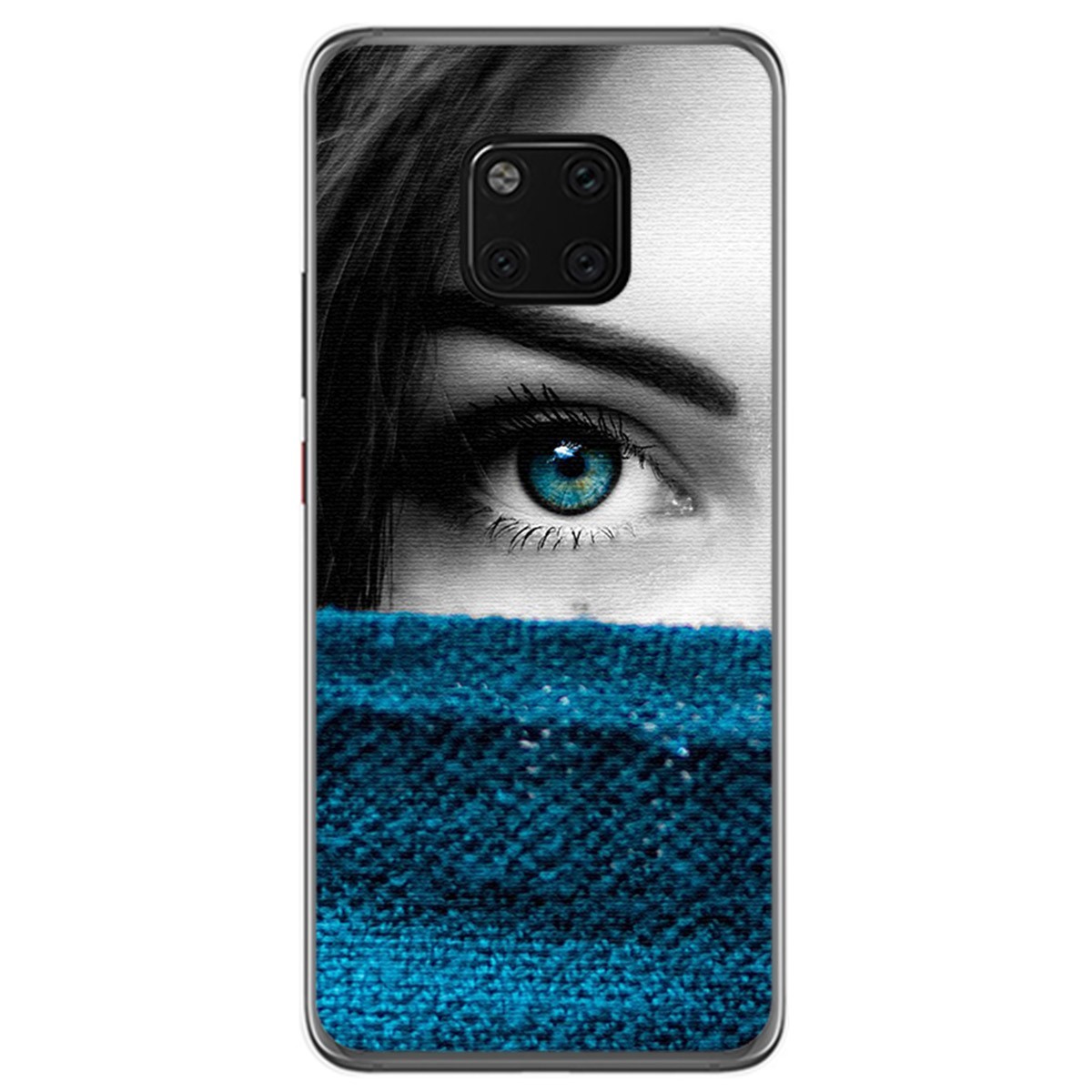 Funda Gel Tpu para Huawei Mate 20 Pro Diseño Ojo Dibujos