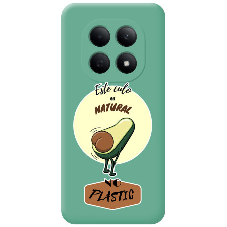 Funda Silicona Líquida Verde para Xiaomi Poco M8 Pro 5G diseño Culo Natural Dibujos