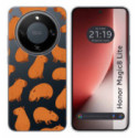 Funda Silicona Transparente para Huawei Honor Magic 8 Lite 5G diseño Capibara 02 Dibujos