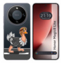 Funda Silicona Transparente para Huawei Honor Magic 8 Lite 5G diseño Avestruz Dibujos