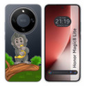 Funda Silicona Transparente para Huawei Honor Magic 8 Lite 5G diseño Mono Dibujos
