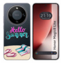 Funda Silicona Transparente para Huawei Honor Magic 8 Lite 5G diseño Summer Dibujos