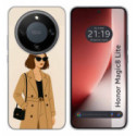 Funda Silicona para Huawei Honor Magic 8 Lite 5G diseño Mujer 01 Dibujos