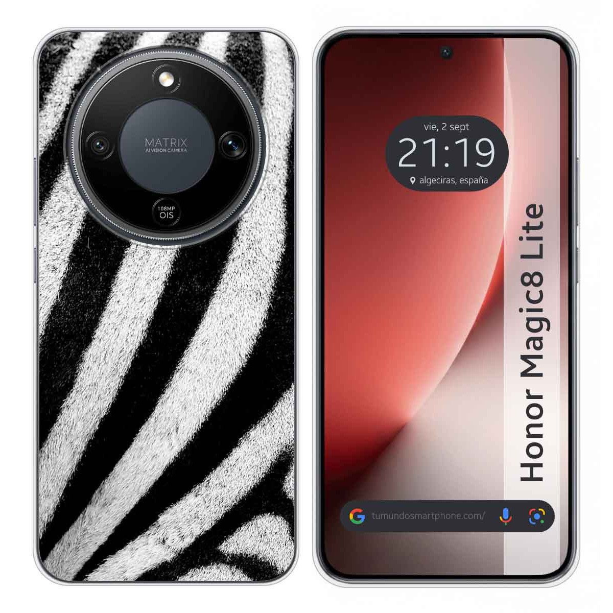 Funda Silicona para Huawei Honor Magic 8 Lite 5G diseño Animal 02 Dibujos