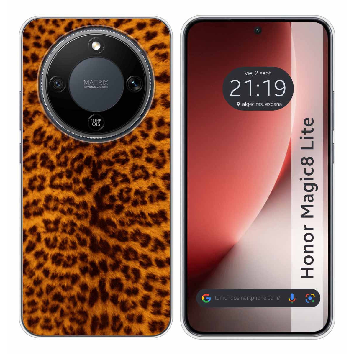 Funda Silicona para Huawei Honor Magic 8 Lite 5G diseño Animal 03 Dibujos