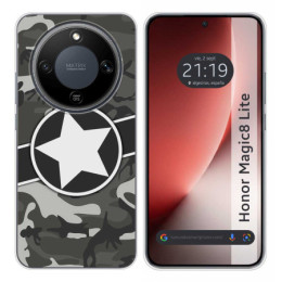 Funda Silicona para Huawei Honor Magic 8 Lite 5G diseño Camuflaje 02 Dibujos