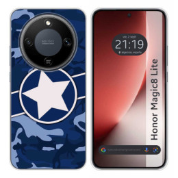 Funda Silicona para Huawei Honor Magic 8 Lite 5G diseño Camuflaje 03 Dibujos