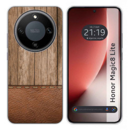 Funda Silicona para Huawei Honor Magic 8 Lite 5G diseño Madera 09 Dibujos