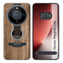 Funda Silicona para Huawei Honor Magic 8 Lite 5G diseño Madera 11 Dibujos