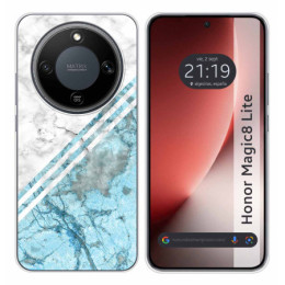 Funda Silicona para Huawei Honor Magic 8 Lite 5G diseño Mármol 02 Dibujos