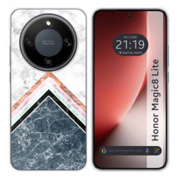 Funda Silicona para Huawei Honor Magic 8 Lite 5G diseño Mármol 05 Dibujos