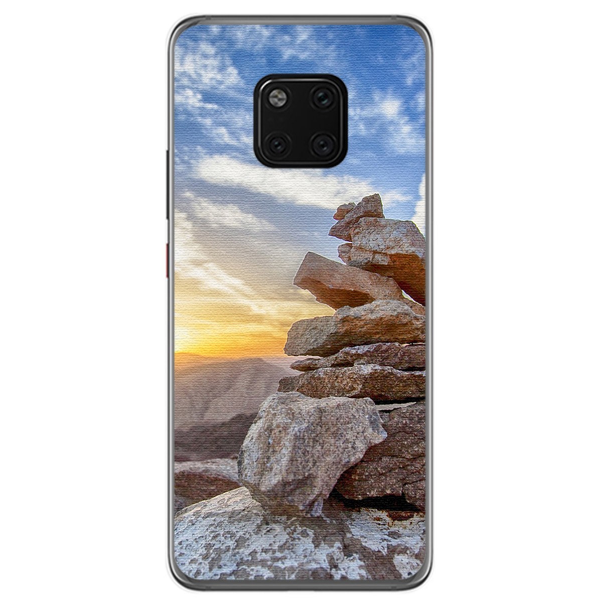 Funda Gel Tpu para Huawei Mate 20 Pro Diseño Sunset Dibujos