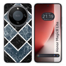 Funda Silicona para Huawei Honor Magic 8 Lite 5G diseño Mármol 06 Dibujos