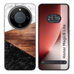Funda Silicona para Huawei Honor Magic 8 Lite 5G diseño Mármol 11 Dibujos