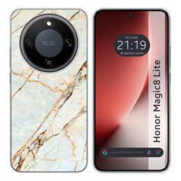 Funda Silicona para Huawei Honor Magic 8 Lite 5G diseño Mármol 13 Dibujos