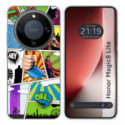 Funda Silicona para Huawei Honor Magic 8 Lite 5G diseño Comic Dibujos
