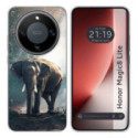 Funda Silicona para Huawei Honor Magic 8 Lite 5G diseño Elefante Dibujos