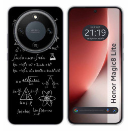 Funda Silicona para Huawei Honor Magic 8 Lite 5G diseño Formulas Dibujos