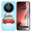 Funda Silicona para Huawei Honor Magic 8 Lite 5G diseño Furgoneta Dibujos
