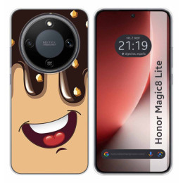 Funda Silicona para Huawei Honor Magic 8 Lite 5G diseño Helado Chocolate Dibujos