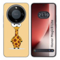 Funda Silicona para Huawei Honor Magic 8 Lite 5G diseño Jirafa Dibujos