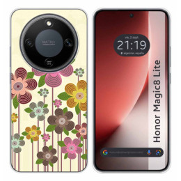 Funda Silicona para Huawei Honor Magic 8 Lite 5G diseño Primavera En Flor Dibujos