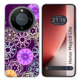Funda Silicona para Huawei Honor Magic 8 Lite 5G diseño Radial Dibujos