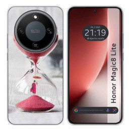 Funda Silicona para Huawei Honor Magic 8 Lite 5G diseño Reloj Dibujos
