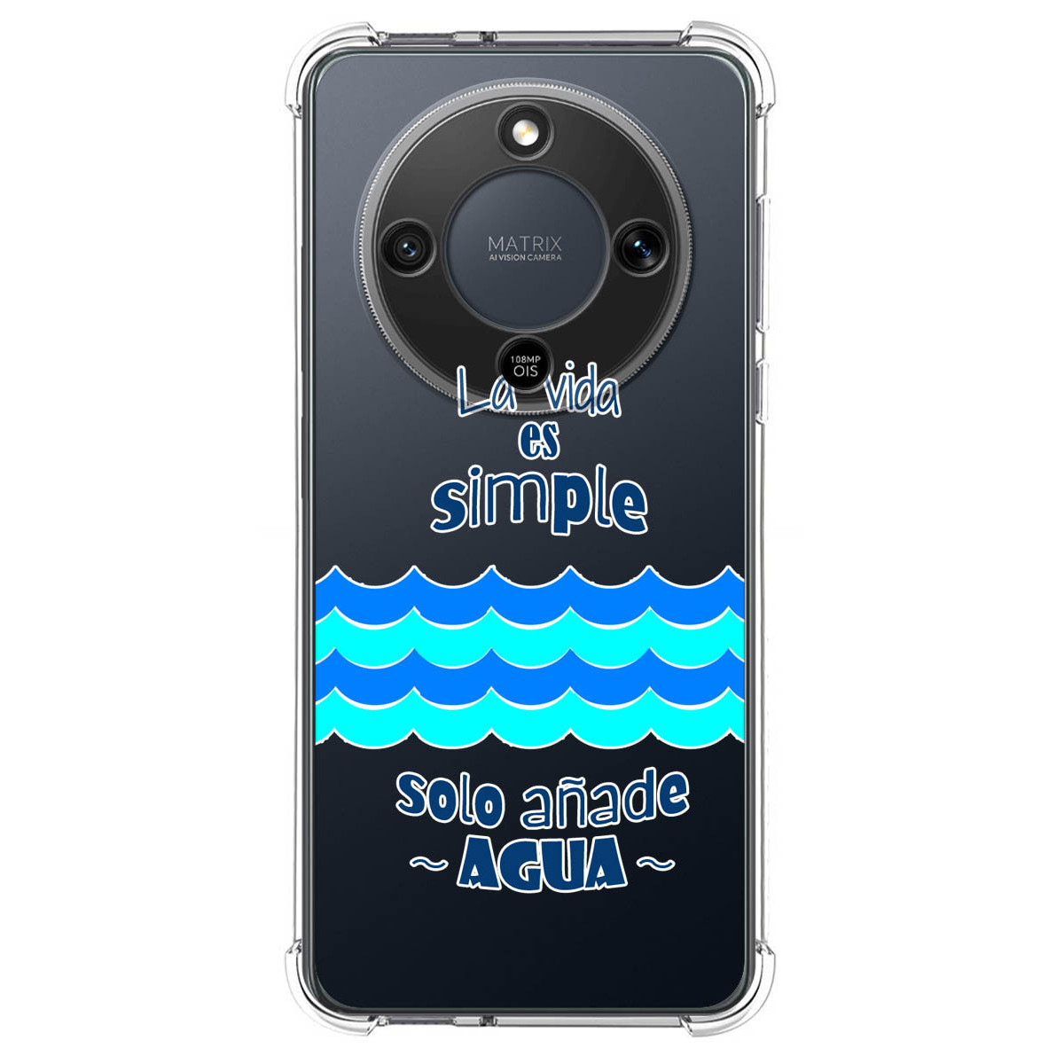 Funda Silicona Antigolpes para Huawei Honor Magic 8 Lite 5G diseño Agua Dibujos