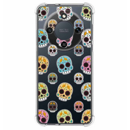 Funda Silicona Antigolpes para Huawei Honor Magic 8 Lite 5G diseño Catrina Dibujos