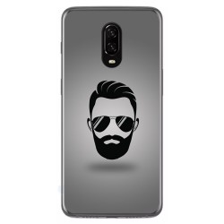 Funda Gel Tpu para Oneplus 6T Diseño Barba Dibujos