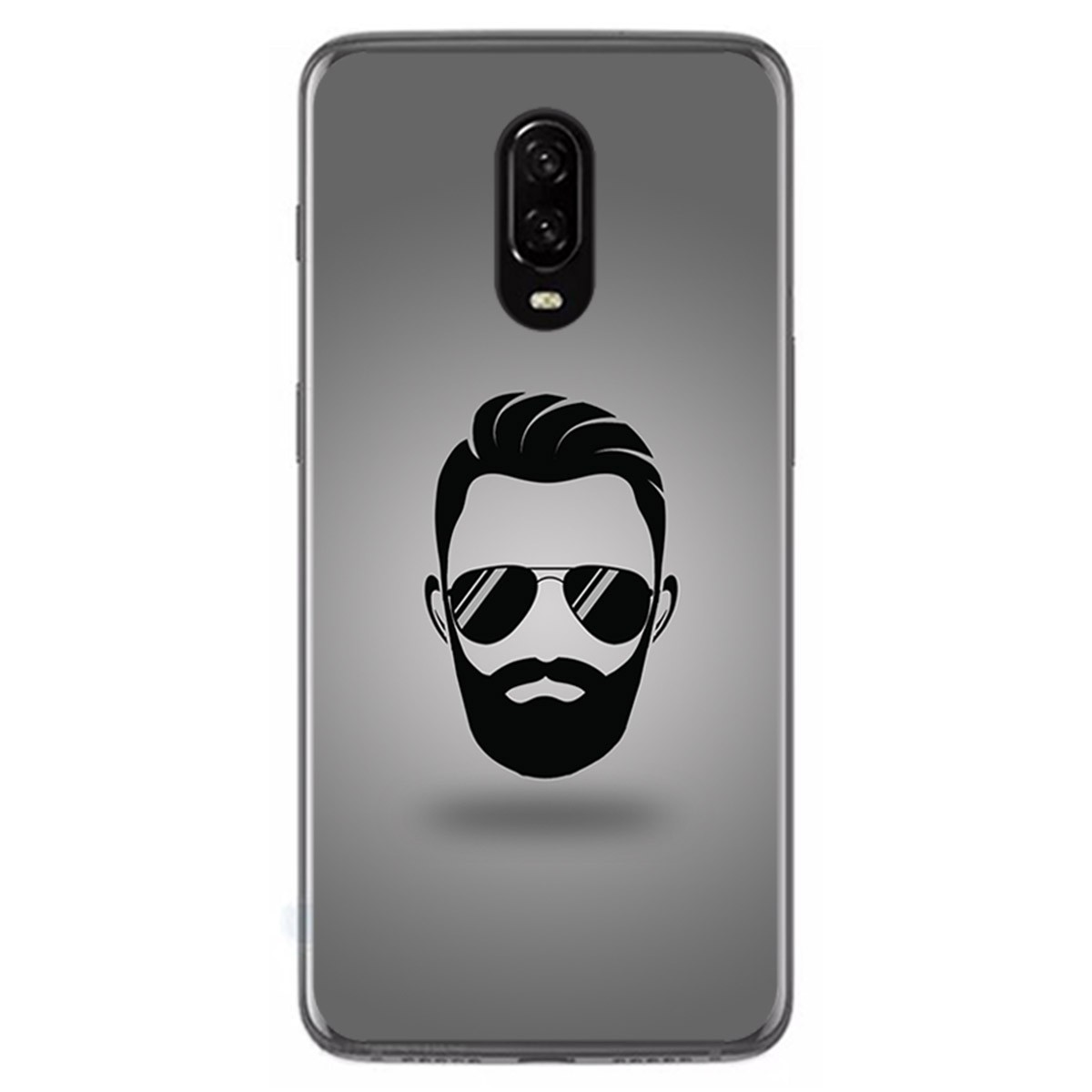 Funda Gel Tpu para Oneplus 6T Diseño Barba Dibujos