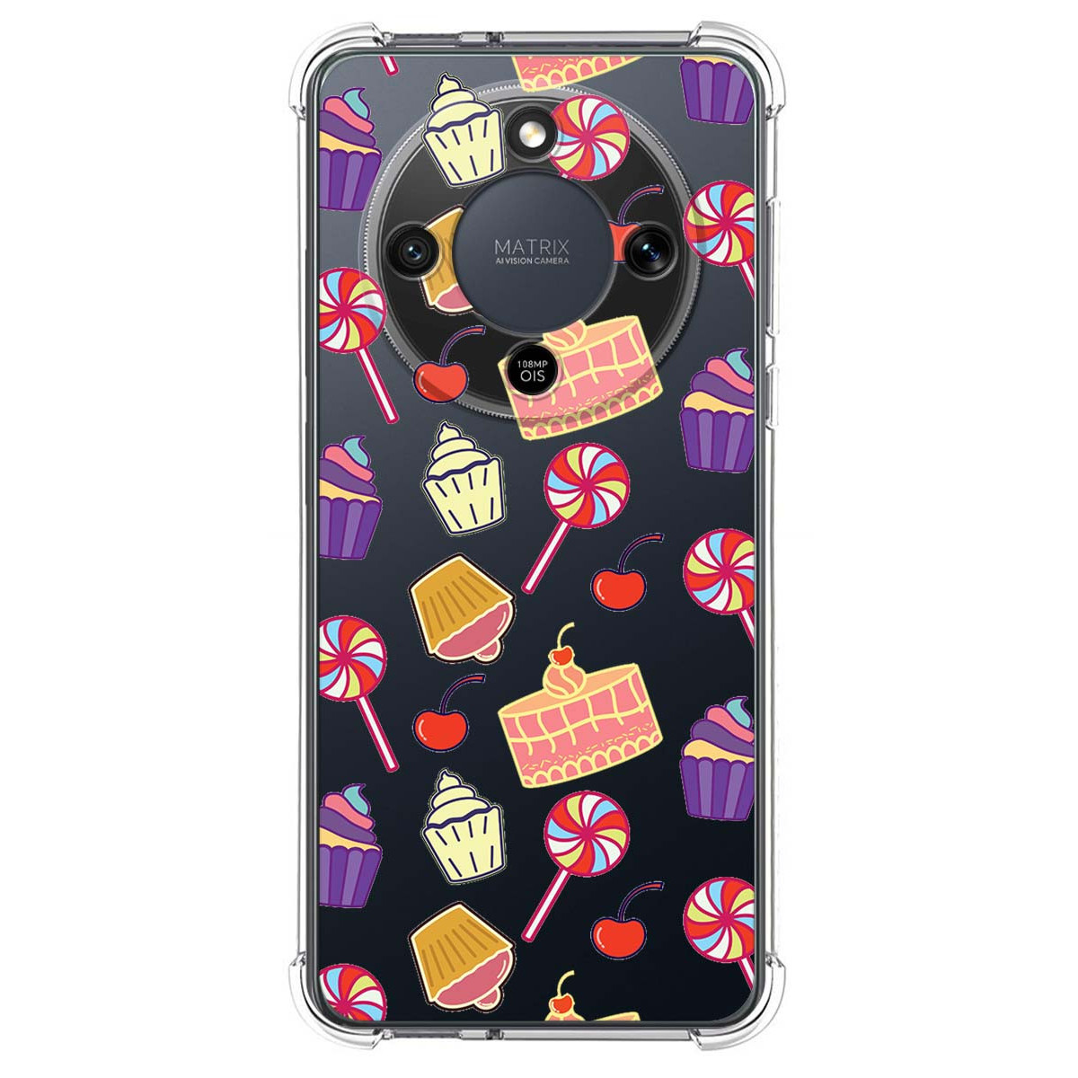 Funda Silicona Antigolpes para Huawei Honor Magic 8 Lite 5G diseño Dulces 01 Dibujos