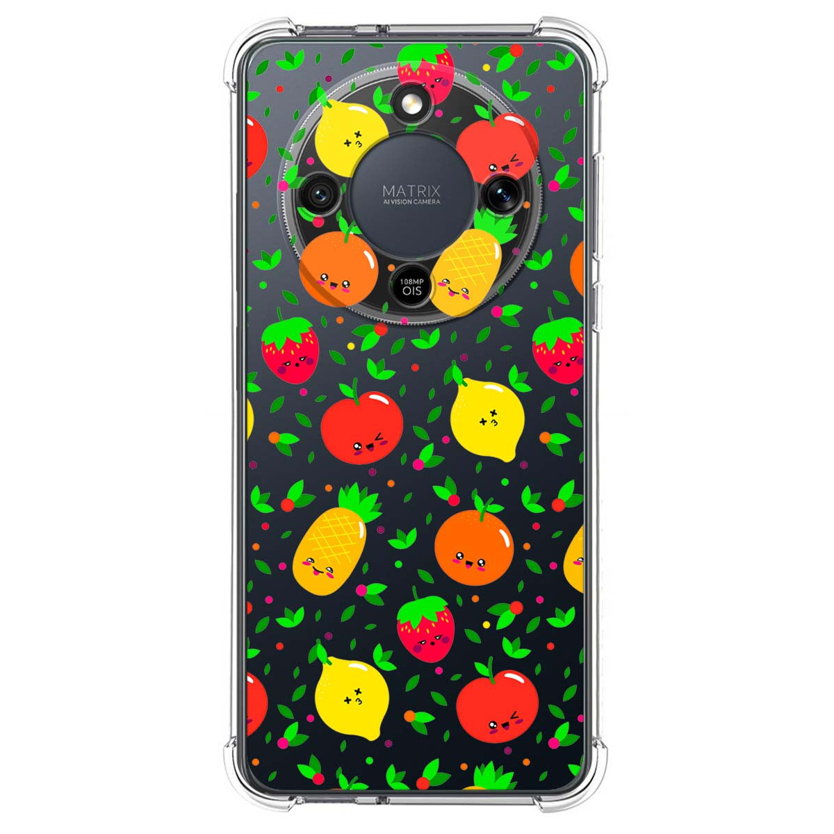 Funda Silicona Antigolpes para Huawei Honor Magic 8 Lite 5G diseño Frutas 01 Dibujos