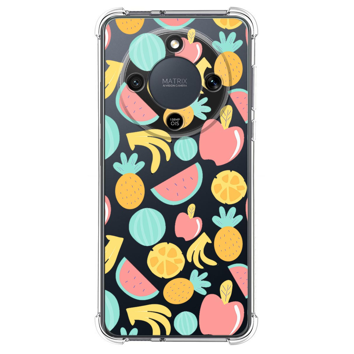 Funda Silicona Antigolpes para Huawei Honor Magic 8 Lite 5G diseño Frutas 02 Dibujos