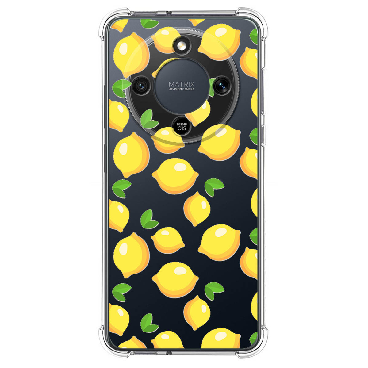 Funda Silicona Antigolpes para Huawei Honor Magic 8 Lite 5G diseño Limones Dibujos
