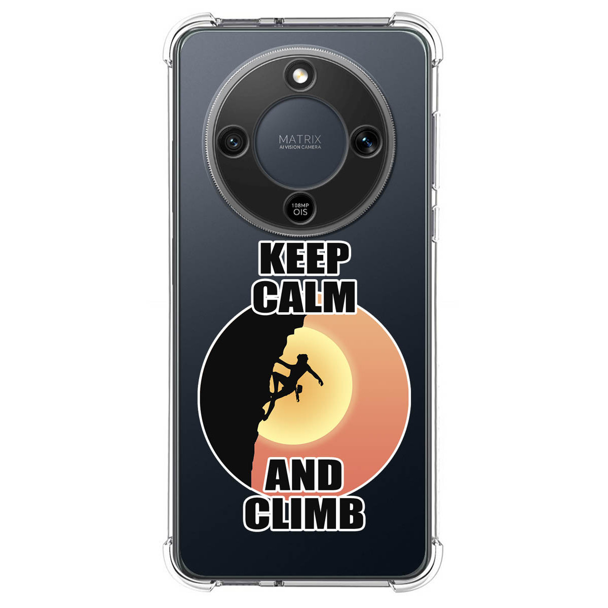 Funda Silicona Antigolpes para Huawei Honor Magic 8 Lite 5G diseño Mujer Escalada Dibujos