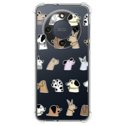 Funda Silicona Antigolpes para Huawei Honor Magic 8 Lite 5G diseño Perros Dibujos