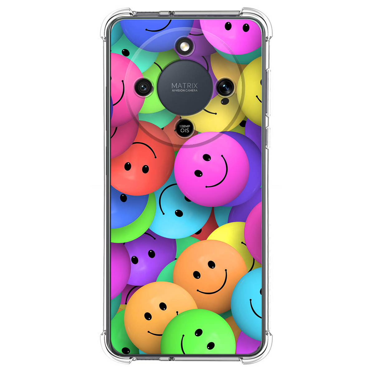 Funda Silicona Antigolpes para Huawei Honor Magic 8 Lite 5G diseño Smile Dibujos
