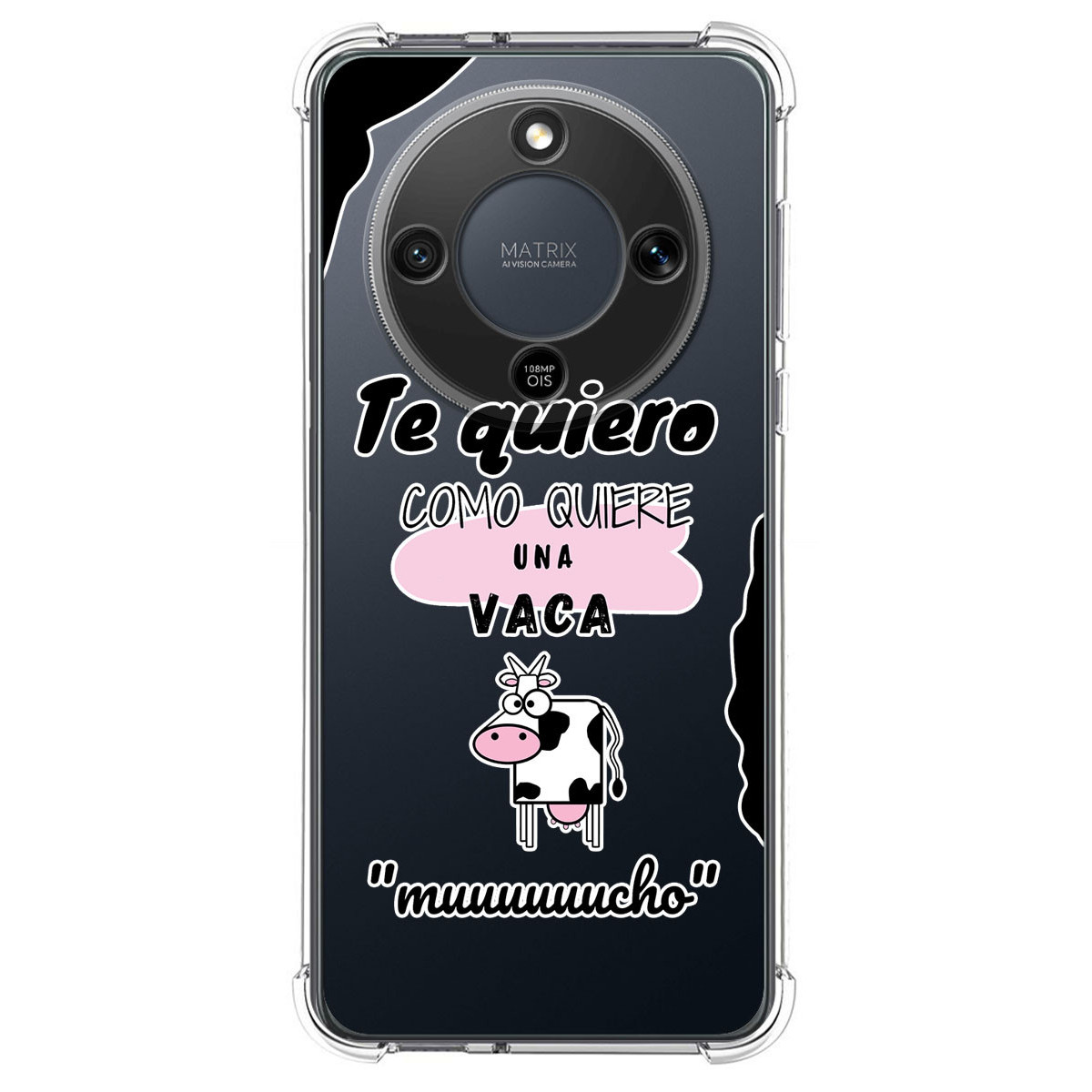 Funda Silicona Antigolpes para Huawei Honor Magic 8 Lite 5G diseño Vaca Dibujos