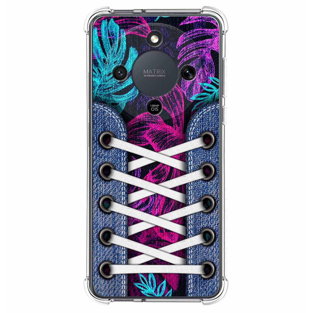 Funda Silicona Antigolpes para Huawei Honor Magic 8 Lite 5G diseño Zapatillas 07 Dibujos