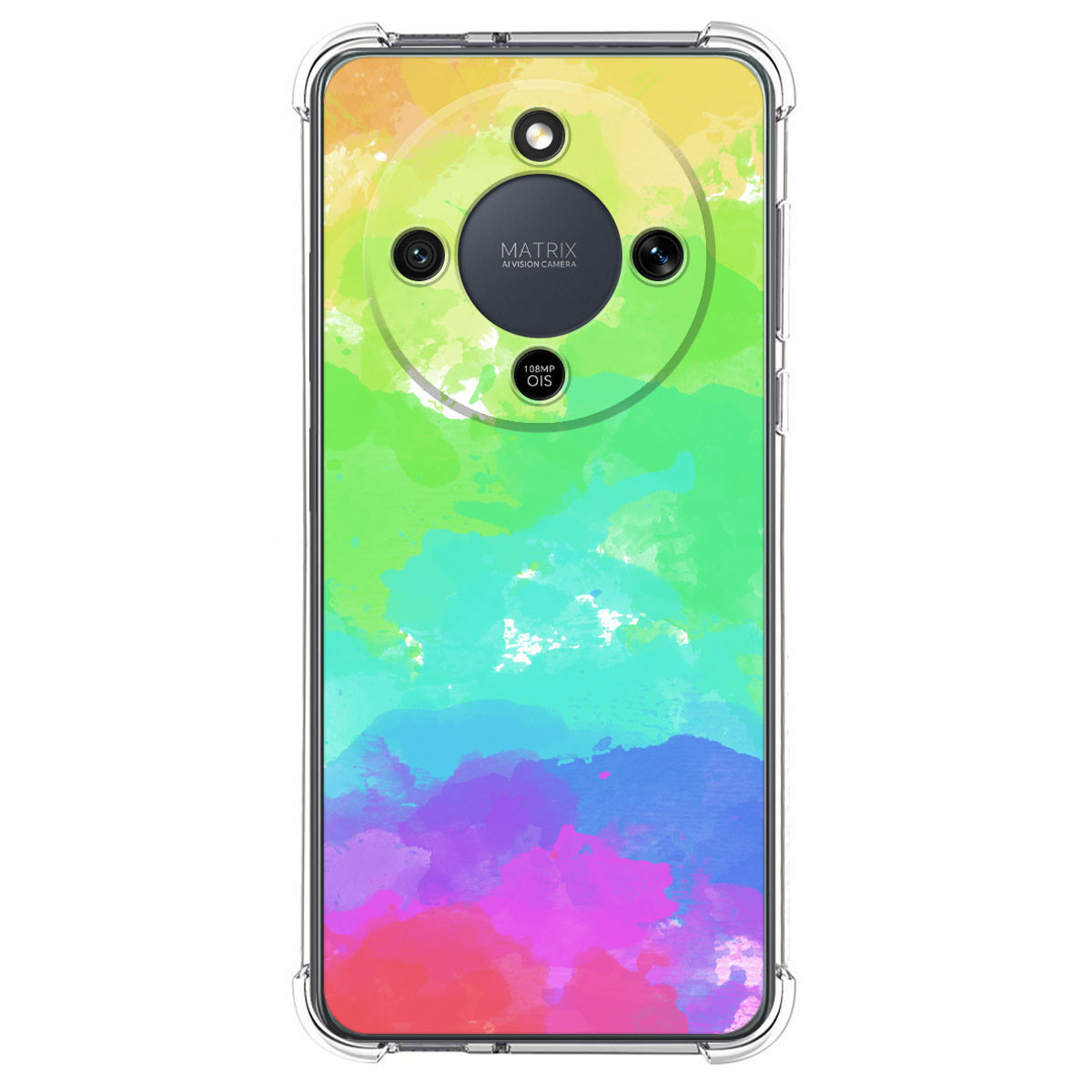 Funda Silicona Antigolpes para Huawei Honor Magic 8 Lite 5G diseño Acuarela 03 Dibujos