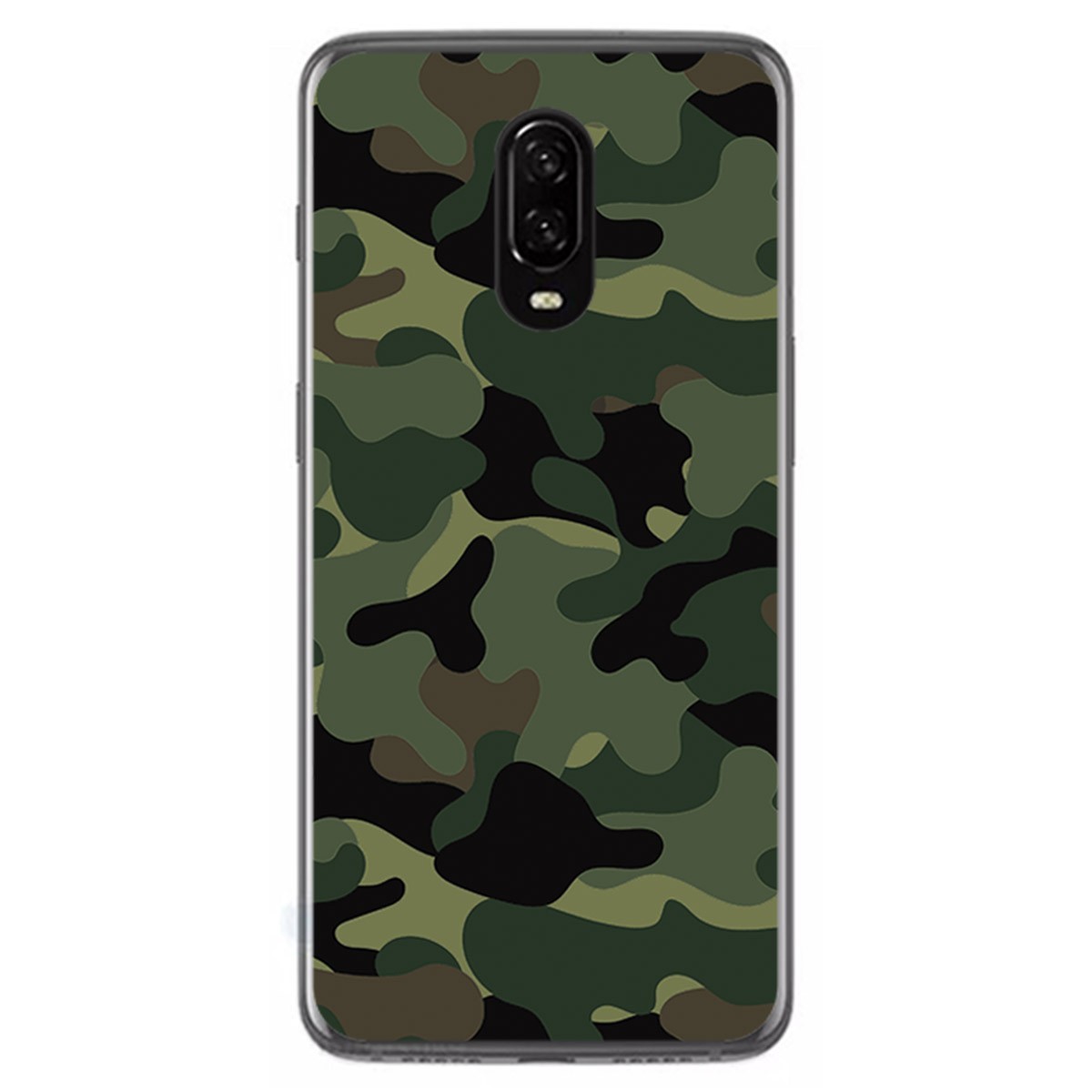 Funda Gel Tpu para Oneplus 6T Diseño Camuflaje Dibujos