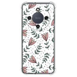 Funda Silicona Antigolpes para Huawei Honor Magic 8 Lite 5G diseño Flores 01 Dibujos