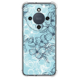 Funda Silicona Antigolpes para Huawei Honor Magic 8 Lite 5G diseño Flores 03 Dibujos