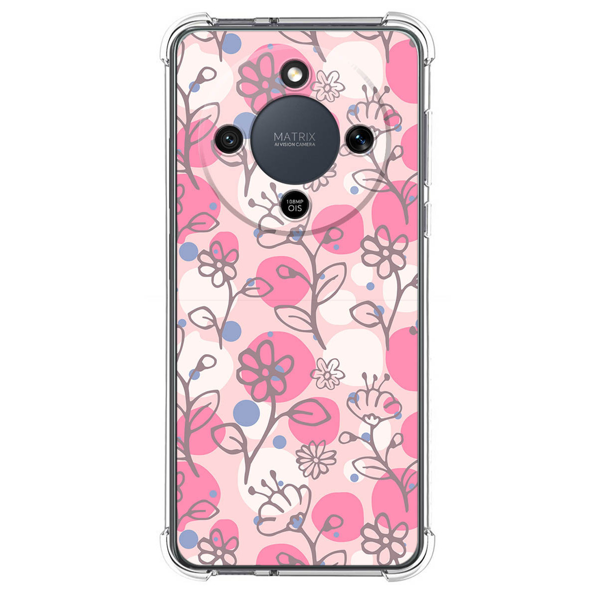 Funda Silicona Antigolpes para Huawei Honor Magic 8 Lite 5G diseño Flores 07 Dibujos