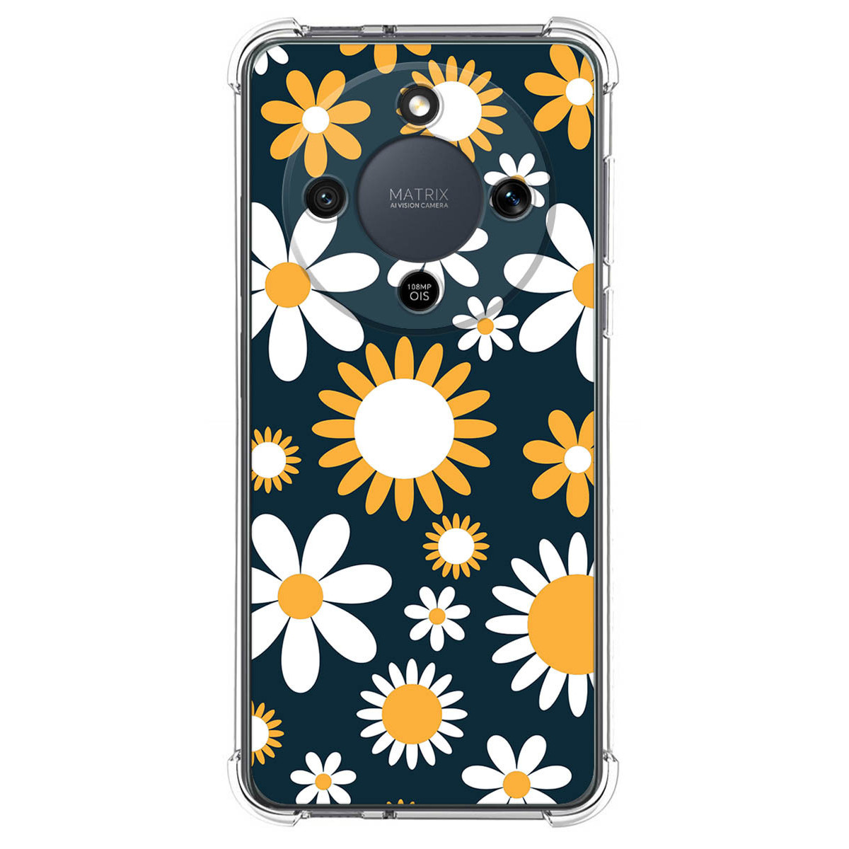 Funda Silicona Antigolpes para Huawei Honor Magic 8 Lite 5G diseño Flores 08 Dibujos