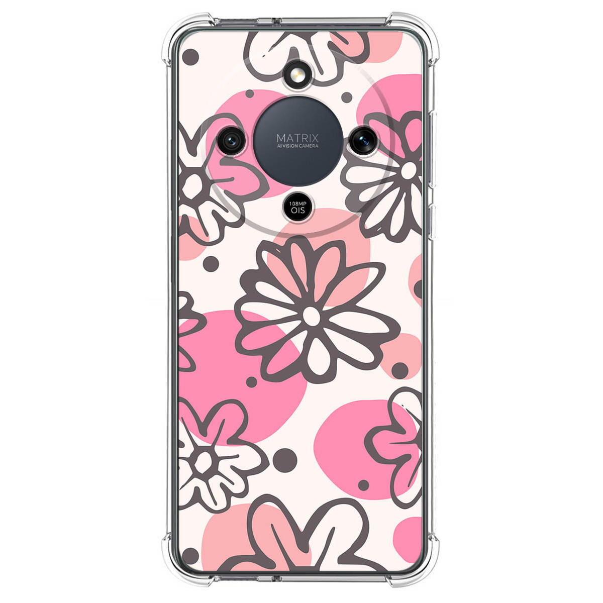Funda Silicona Antigolpes para Huawei Honor Magic 8 Lite 5G diseño Flores 09 Dibujos
