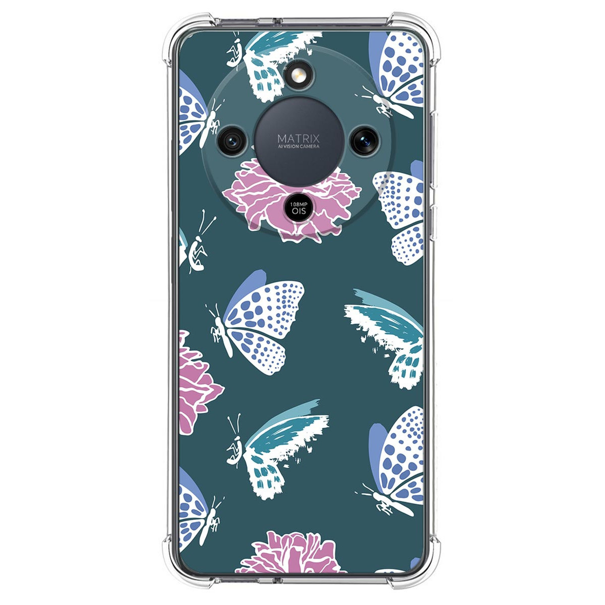 Funda Silicona Antigolpes para Huawei Honor Magic 8 Lite 5G diseño Flores 10 Dibujos